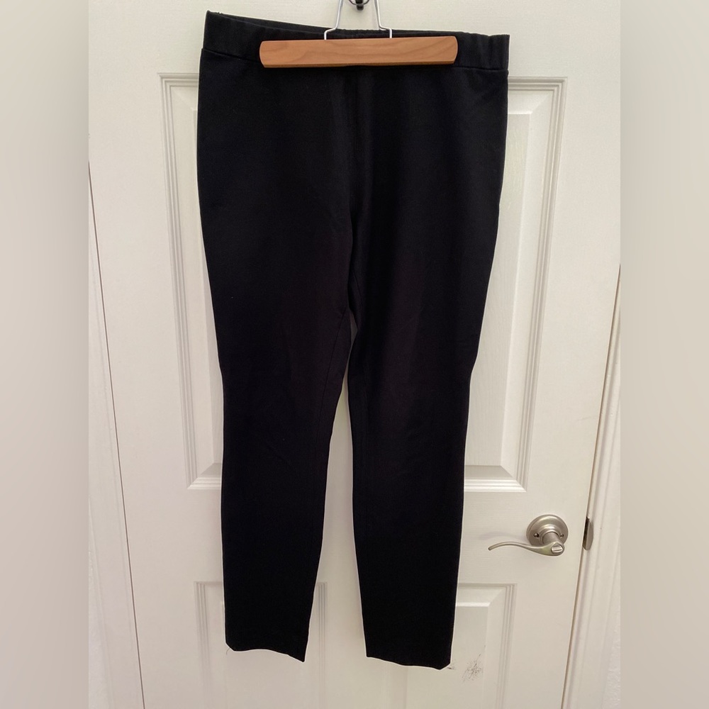 Theory pull on straight leg trousers